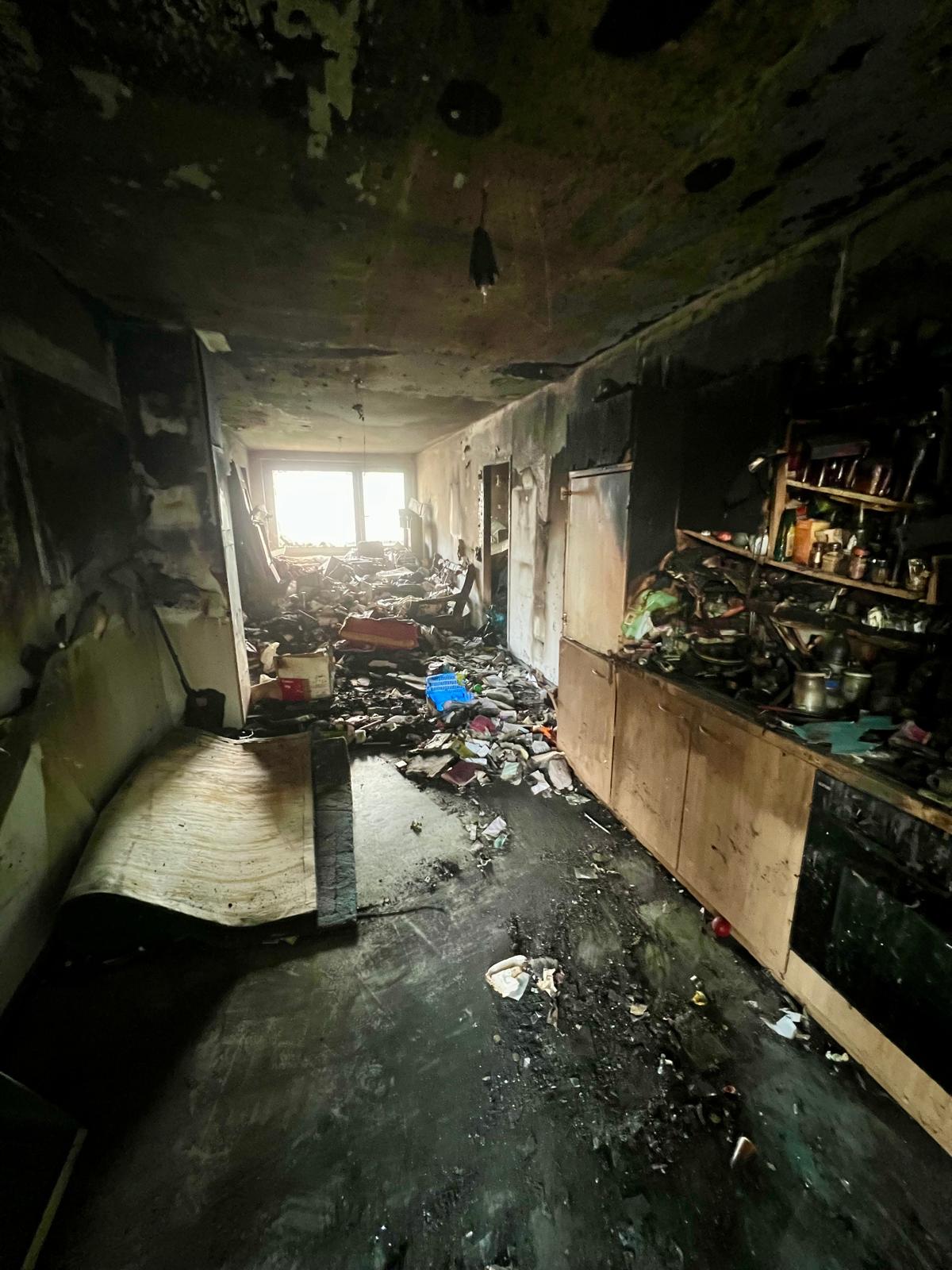 Brandschaden-Entrümpelung – Vorher